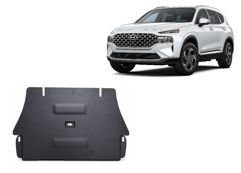 Stalowa płyta pod katalizator Hyundai Sante Fe (2018-2023)