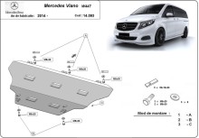 Stalowa płyta pod silnik Mercedes Viano W447, 4x2, 1.6 D (2014-2026)