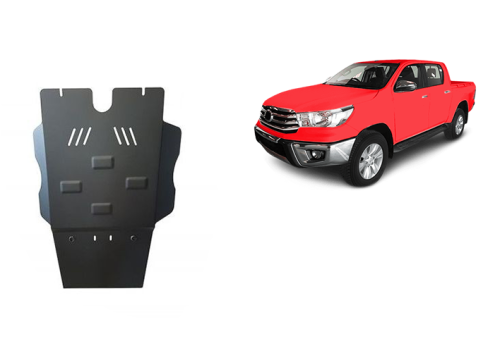 Stalowa płyta pod skrzynię biegów oraz filtr cząstek stałych Toyota Hilux (2004-2015)