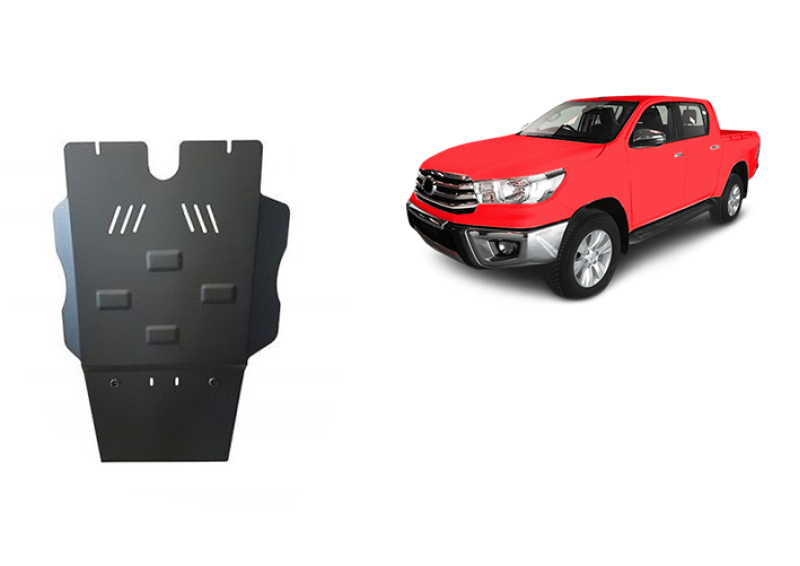 Stalowa płyta pod skrzynię biegów oraz filtr cząstek stałych Toyota Hilux (2004-2015)