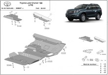 Aluminiowa płyta pod silnik Toyota Land Cruiser 150 (2009-2023)