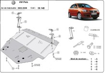 Stalowa płyta pod silnik Vw Polo - diesel (2002-2009)