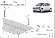 Stalowa płyta pod silnik VW Up (2011-2026)