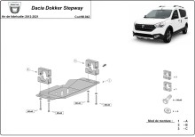 Stalowa płyta pod EGR Dacia Dokker Stepway (2012-2020)