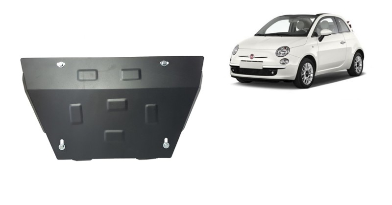 Stalowa płyta pod silnik Fiat 500 (2007-2026)