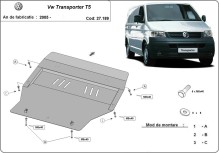 Stalowa płyta pod silnik Volkswagen Transporter T5 (2003-2015)