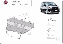 Stalowa płyta pod silnik Fiat Scudo (2006-2016)