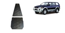 Stalowa płyta pod skrzynię biegów i reduktor Mitsubishi Pajero Sport 1 (1998-2007)