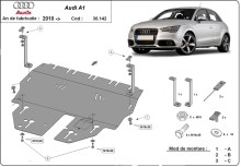 Stalowa płyta pod silnik Audi A1 (2010-2017)