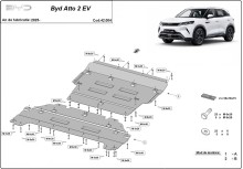 Stalowa płyta pod silnik BYD Atto 2 (2025-2026)