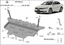 Stalowa płyta pod silnik VW Passat Alltrack - automatyczna skrzynia biegów (2015-2023)