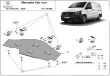 Stalowa płyta pod silnik System Start-Stop Mercedes Vito W447, 4x2, 1.6 D (2014-2026)