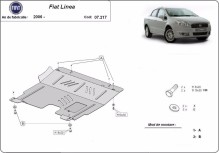 Stalowa płyta pod silnik Fiat Linea (2007-2018)