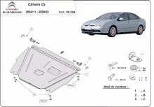 Stalowa płyta pod silnik Citroen C5 (2004-2007)