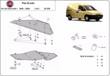 Stalowa płyta pod silnik Fiat Scudo (1995-2006)