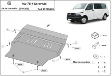 Aluminiowa płyta pod silnik Volkswagen Transporter T6.1 Caravelle (2019-2022)