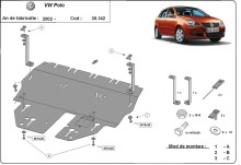 Stalowa płyta pod silnik VW Polo benzyna (2003-2009)