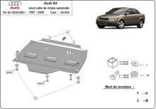 Stalowa płyta pod automatyczną skrzynię biegów Audi A4 B6 (2000-2005)