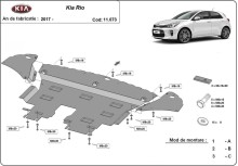 Stalowa płyta pod silnik Kia Rio 4 (2017-2020)