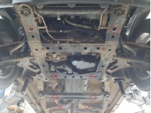 Stalowa płyta pod skrzynię biegów i reduktor Suzuki Grand Vitara 2 (2005-2019)