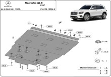 Aluminiowa osłona silnika Mercedes GLB (2020-2026)