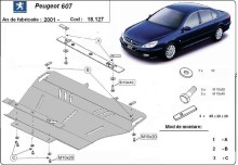 Stalowa płyta pod silnik Peugeot 607 (2001-2010)