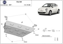 Stalowa płyta pod silnik Fiat 500 (2007-2026)