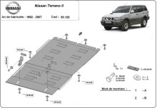 Stalowa płyta pod skrzynię biegów Nissan Terrano II (1992-2007)