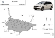 Aluminiowa płyta pod silnik VW Touran (2015-2026)
