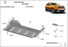 Stalowa płyta pod EGR System Start-Stop Dacia Duster (2018-2020)