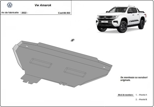 Stalowa płyta pod chłodnicę Volkswagen Amarok (2022-2026)