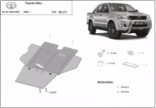 Stalowa płyta pod skrzynię biegów oraz filtr cząstek stałych Toyota Hilux (2004-2015)