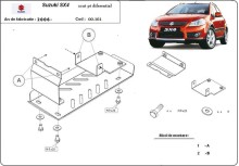 Stalowa płyta pod dyferencjał Suzuki SX 4WD (2006-2013)