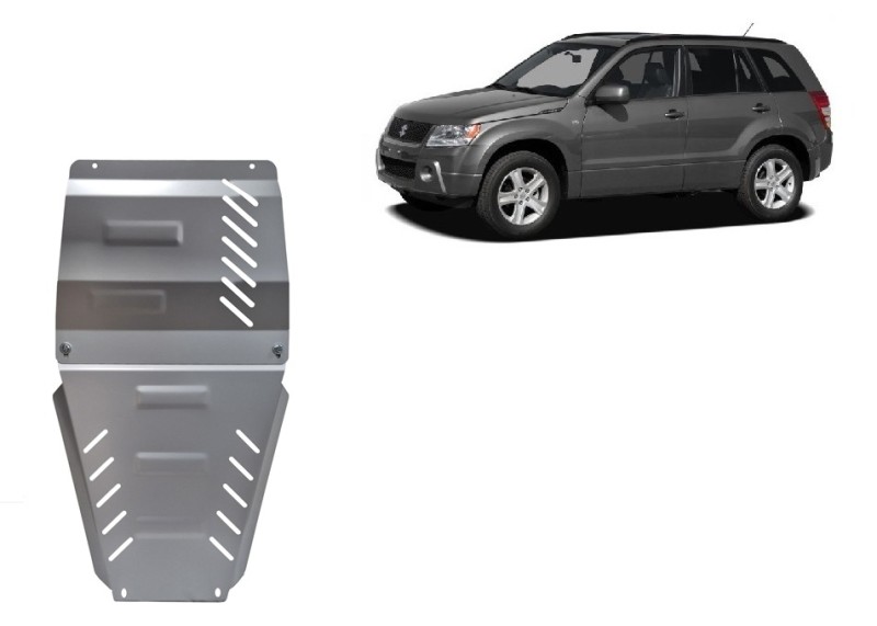 Aluminiowa płyta pod skrzynię biegów i reduktor Suzuki Grand Vitara 2 (2005-2019)