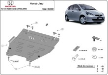 Stalowa płyta pod silnik Honda Jazz (2002-2008)