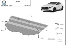 Stalowa płyta pod silnik Mazda 3 (2019-2026)