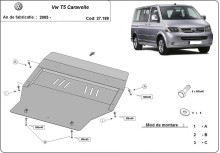 Stalowa płyta pod silnik Volkswagen T5 Caravelle (2003-2015)