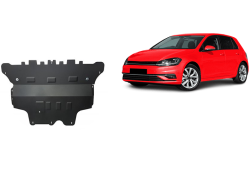 Stalowa płyta pod silnik VW Golf 7 - automatyczna skrzynia biegów (2012-2019)