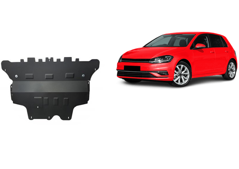Stalowa płyta pod silnik VW Golf 7 - automatyczna skrzynia biegów (2012-2019)