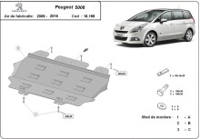 Stalowa płyta pod silnik Peugeot 5008 (2009-2017)