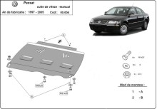 Stalowa płyta pod manualną skrzynię biegów VW Passat B5, B5.5 (1997-2005)