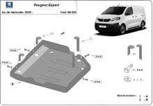 Stalowa płyta pod AdBlue Peugeot Expert (2020-2026)