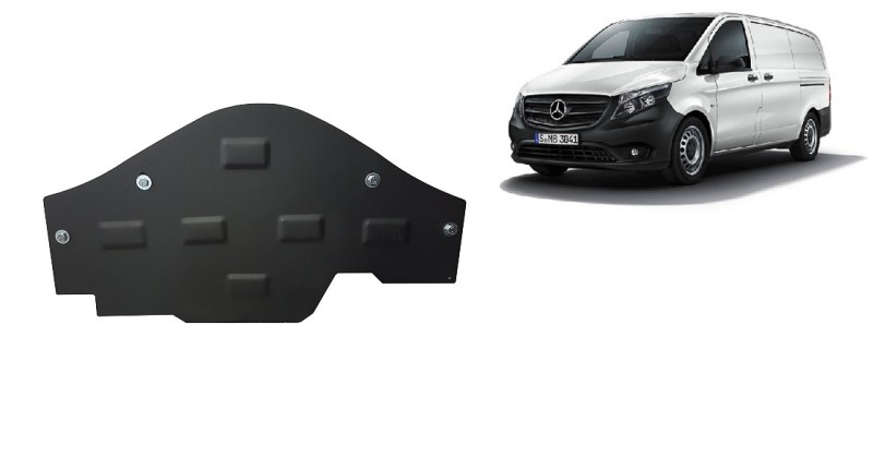 Stalowa płyta pod silnik System Start-Stop Mercedes Vito W447, 4x2, 1.6 D (2014-2026)
