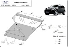 Stalowa płyta pod silnik SsangYong Kyron (2005-2014)