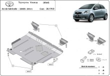 Stalowa płyta pod silnik Toyota Yaris - diesel (2005-2011)