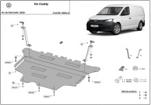 Aluminiowa płyta pod silnik VW Caddy (2020-2026)