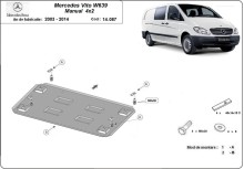 Stalowa płyta pod silnik Mercedes Vito W639 - 2.2 D 4x2 (2003-2014)