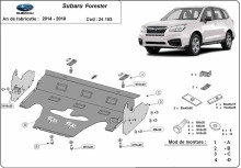 Stalowa płyta pod silnik Subaru Forester 4 (2014-2018)