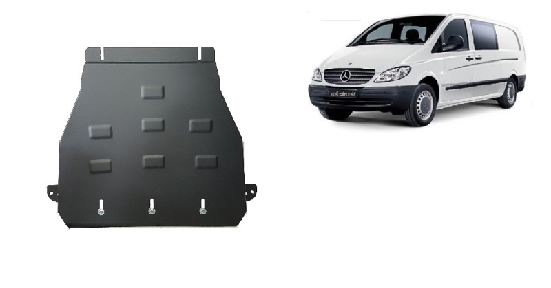 Stalowa płyta pod skrzynię biegów Mercedes Vito W639 - 2.2 D 4x2 (2003-2014)