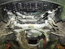 Stalowa płyta pod silnik BMW Seria 5 E60/E61 standardowy przedni zderzak (2003-2010)